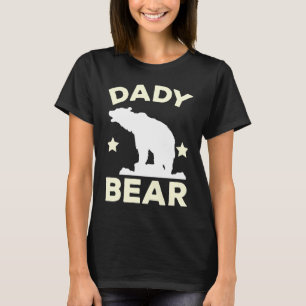 Daddy Bear Cubs Family Father Kids Twins Animal Fo T-Shirt