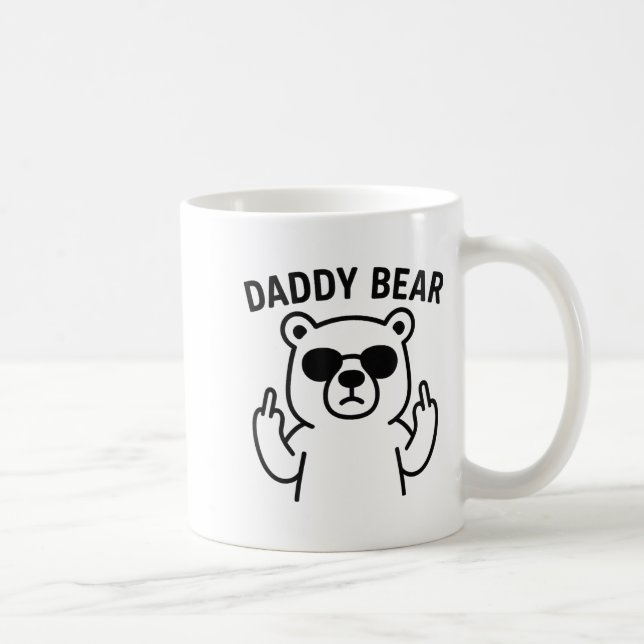 Daddy Bear Funny Gift For Men Boys  Coffee Mug (Right)