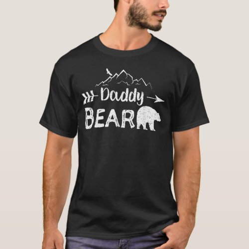 Daddy Bear Matching Family Mama Papa Bear Camping  T_Shirt
