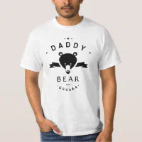 Womens Daddy Bear 2 Cubs Father Day Funny Daddy Bear Twin Dad 2 Kid V-Neck  T-Shirt