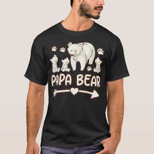 daddy bear tshirts for fathers mens 3 cubs t shir