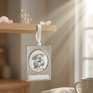 Daddy Bird Banner Ornament Dad Keepsake
