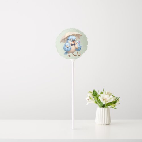 Daddy Bird Family Round Balloon