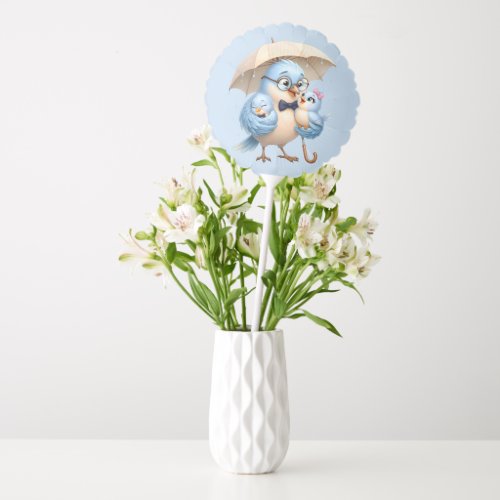 Daddy Bird Round Balloon Family Party Decoration