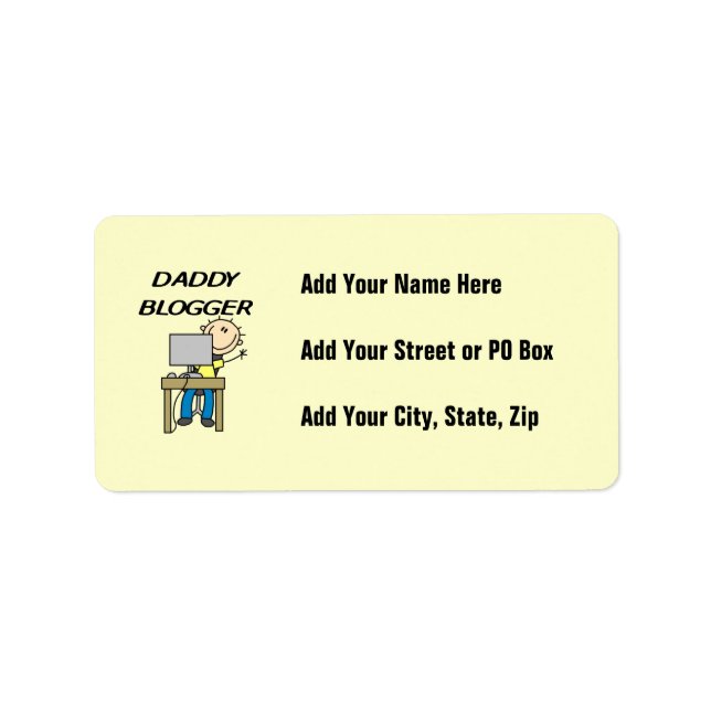 Daddy Blogger Label (Front)