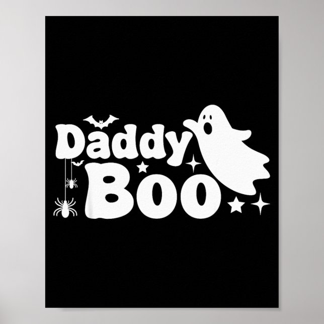 Daddy Boo Funny Ghost Halloween Family Matching  Poster (Front)