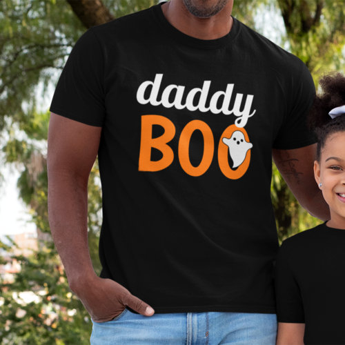 Daddy Boo Orange Black Halloween Family Matching T_Shirt