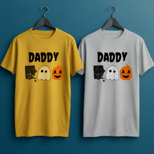 Daddy Boo Orange Black Halloween Family Matching T-Shirt