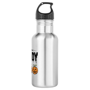 Daddy Boo Vintage Halloween Pumpkin Shirt Design_1 Stainless Steel Water Bottle
