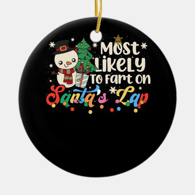 Daddy Bug Funny Ladybug Lover Cute Dad Fathers Day Ceramic Ornament (Front)