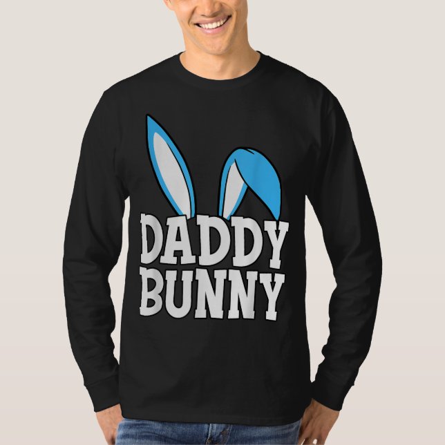 Daddy Bunny Cute Costume Dad Family Matching T-Shirt (Front)