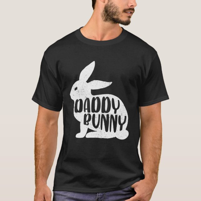 Daddy Bunny Cute Matching Family Easter T-Shirt (Front)