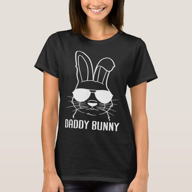 Daddy Bunny Cute Sunglass Bunny Family Easter T-Shirt (Front)