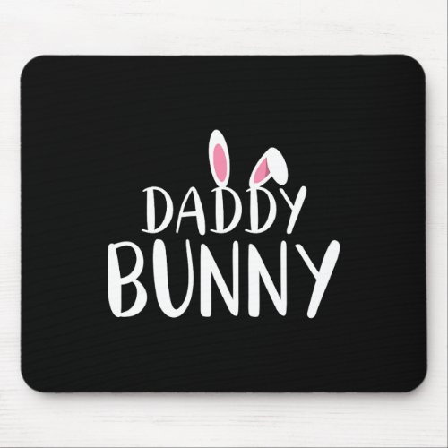 Daddy Bunny Easter Pregnant Mom Matching Couple  Mouse Pad