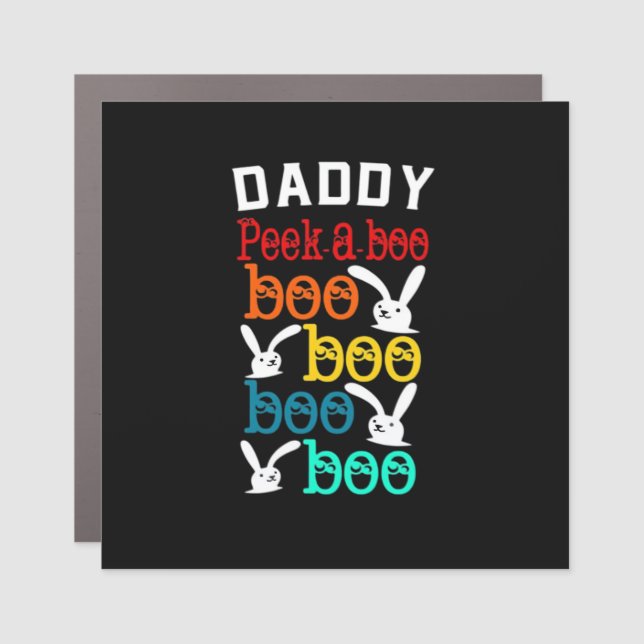 Daddy Bunny Game For Men_s Novelty Car Magnet (Front)