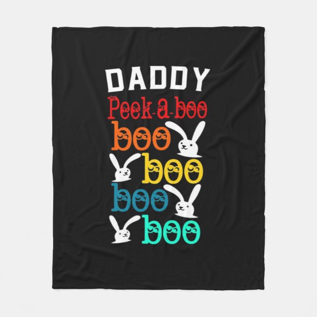 Daddy Bunny Game For Men_s Novelty Fleece Blanket (Front)