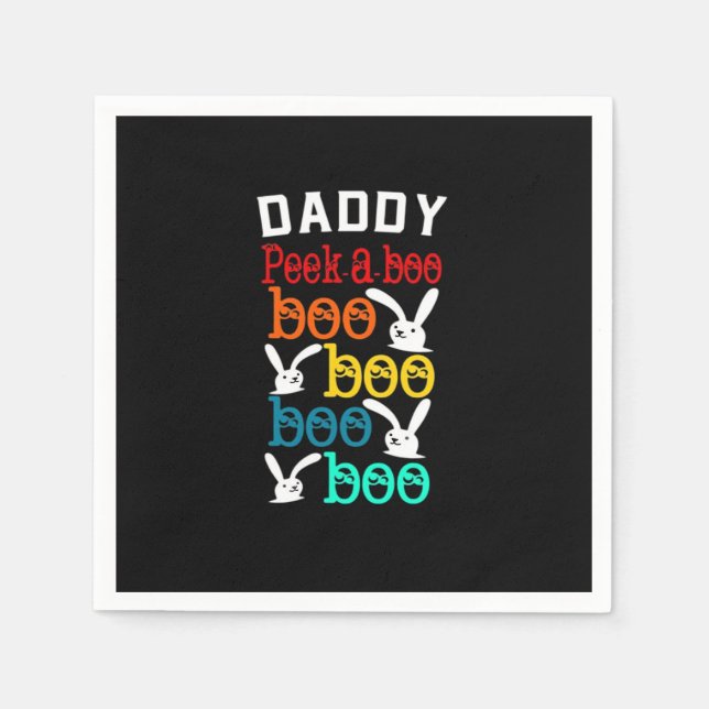 Daddy Bunny Game For Men_s Novelty Napkins (Front)