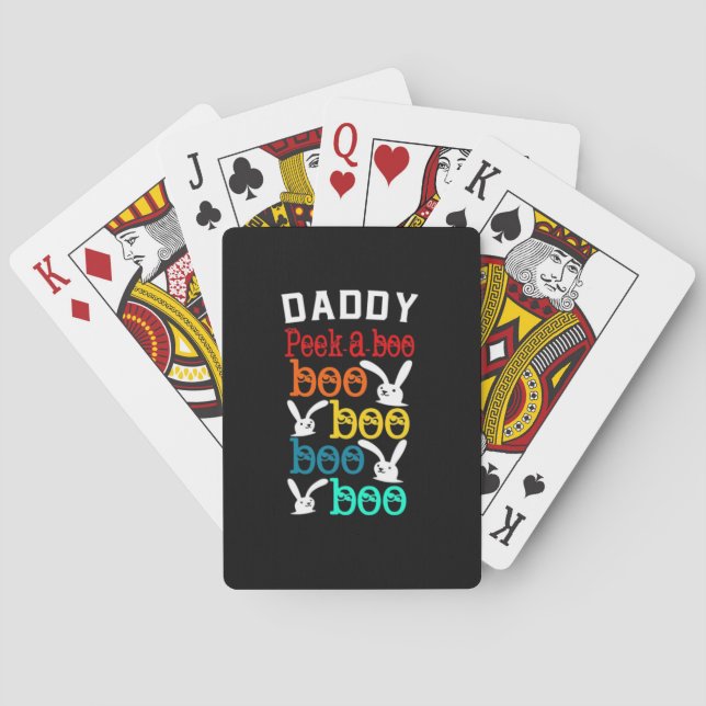 Daddy Bunny Game For Men_s Novelty Poker Cards (Back)