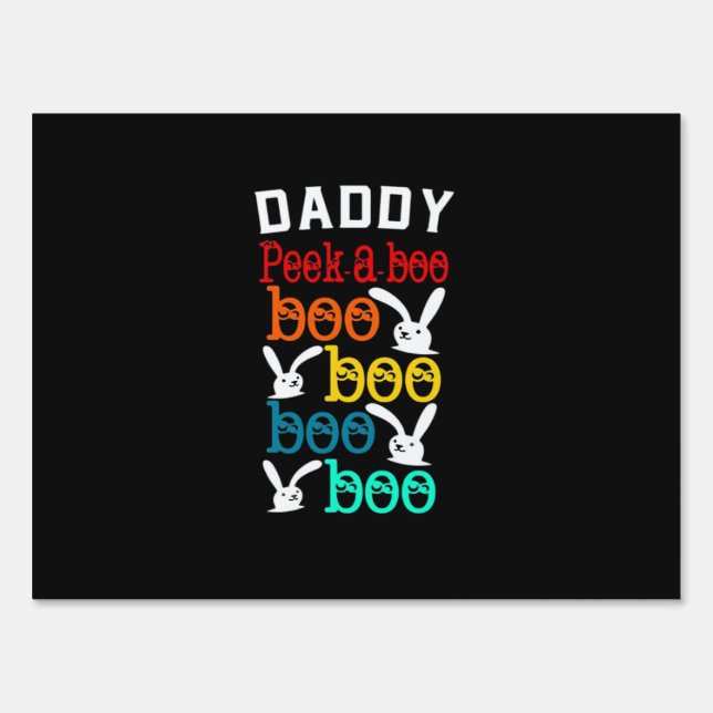 Daddy Bunny Game For Men_s Novelty Sign (Front)