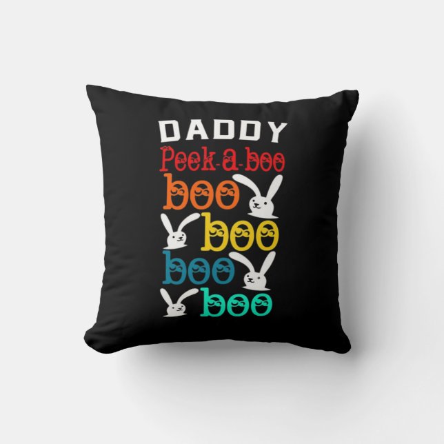 Daddy Bunny Game For Men_s Novelty Throw Pillow (Front)
