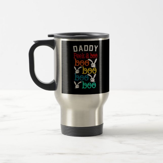 Daddy Bunny Game For Men_s Novelty Travel Mug (Left)