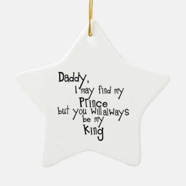 daddy ceramic ornament (Front)