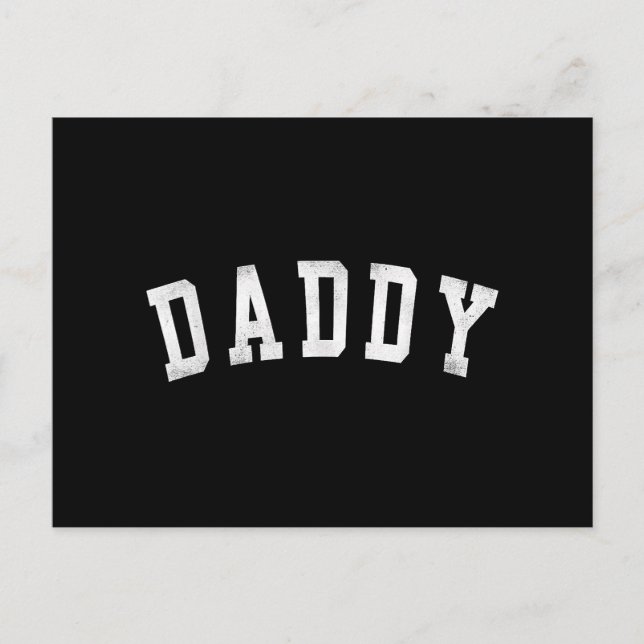 Daddy - Classic Bold Font Father's Day Daddy Postcard (Front)