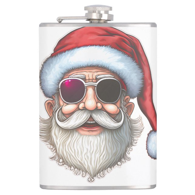 Daddy Claus Coffee Mug Hip Flask (Front)