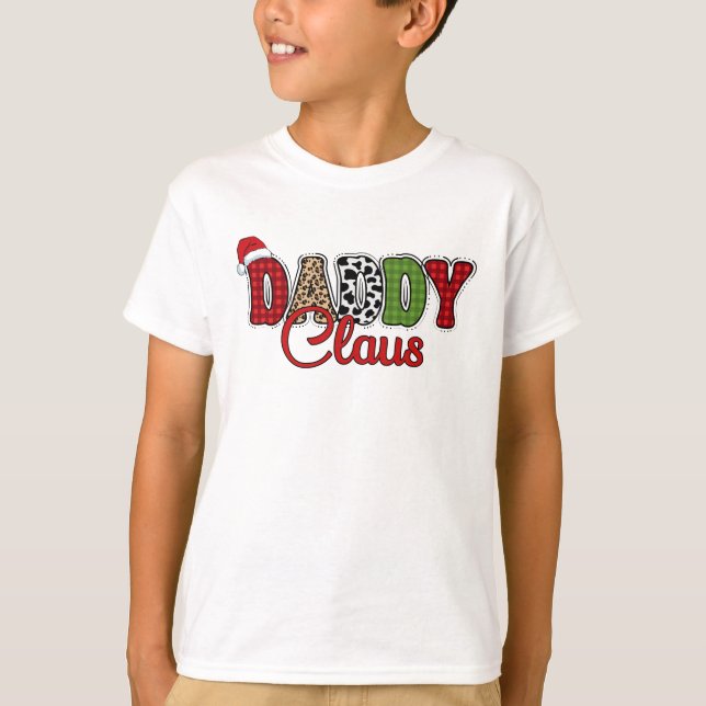 Daddy Claus Plaid Pattern-60095 T-Shirt (Front)