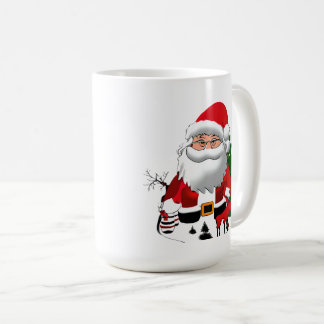 Daddy Claus with a Reindeer Coffee Mug