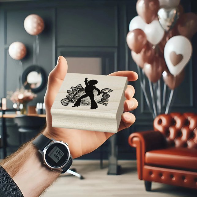 Daddy Cool Disco Dance Father Day Rubber Stamp (Creator Uploaded)