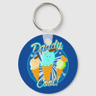 Daddy Cool Ice Cream Cones Keychain