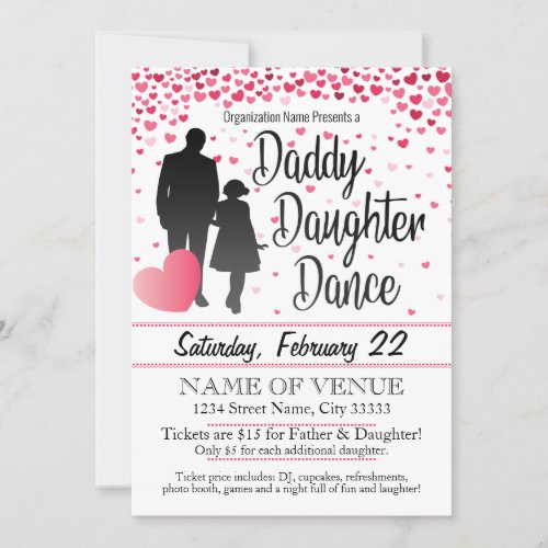 Daddy Daughter Dance Invitation