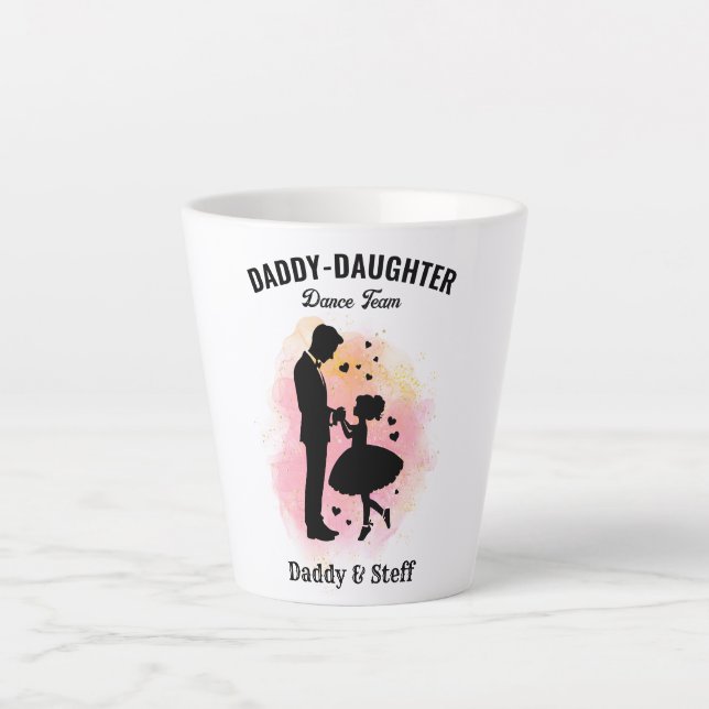 Daddy-Daughter Dance Team (3) T-Shirt Latte Mug (Front)