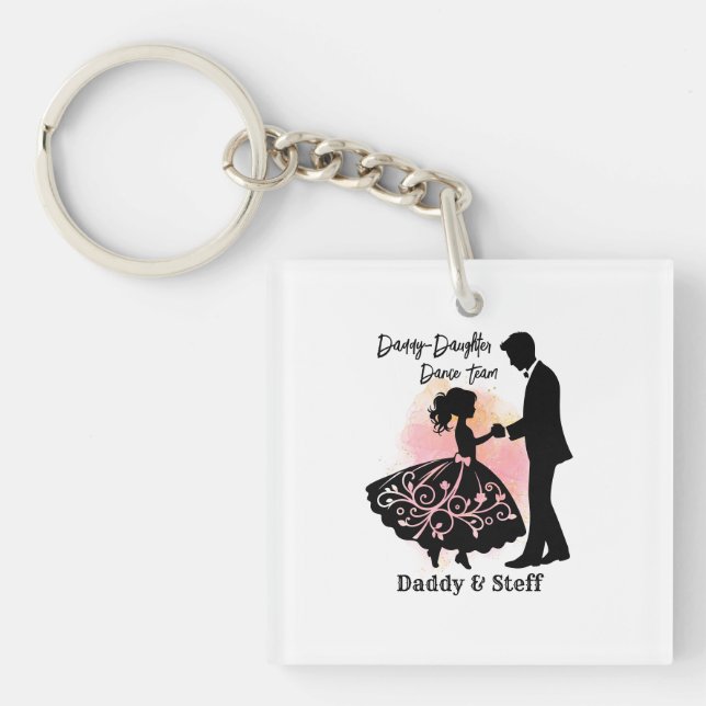 Daddy-Daughter Dance Team Keychain (Front)