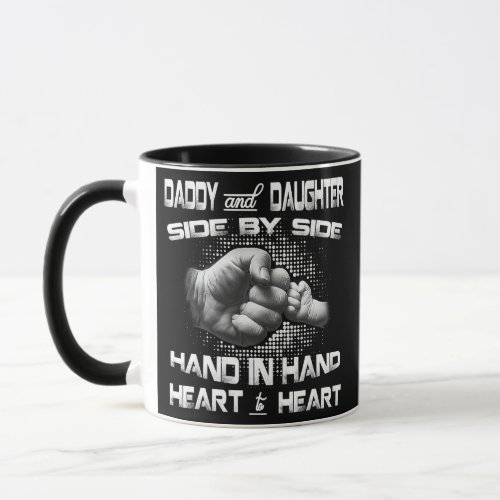Daddy Daughter Fist Bump Fathers Day Cute Family Mug