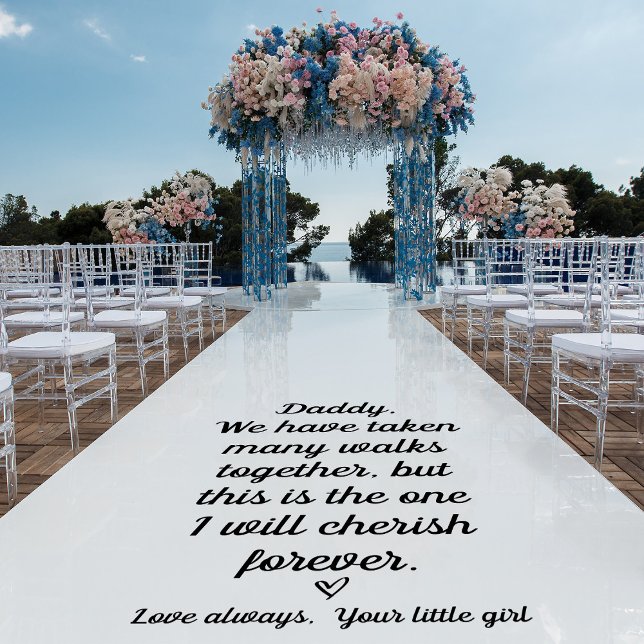 Daddy Daughter Wedding Aisle Floor Decals (Creator Uploaded)