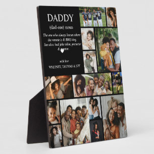 Daddy Definition Photo Collage Plaque