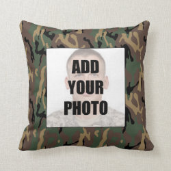 Daddy Deployment Photo Pillow - Chip Camo