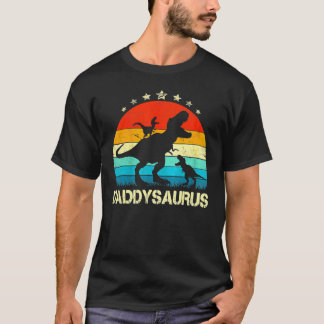 Daddy Dinosaur Daddysaurus 2 Fathers Day For Dad T T-Shirt