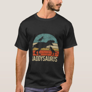 Daddy Dinosaur Daddysaurus 2 Two For Dad T-Shirt
