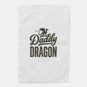 Daddy Dragon Vintage Engraving Shirt Design_1 Garden Flag