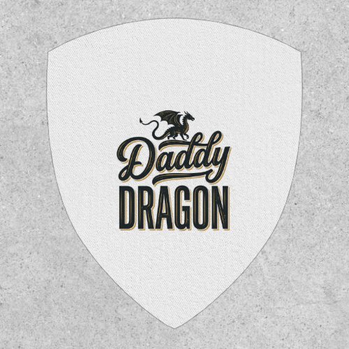 Daddy Dragon Vintage Engraving Shirt Design_1 Patch
