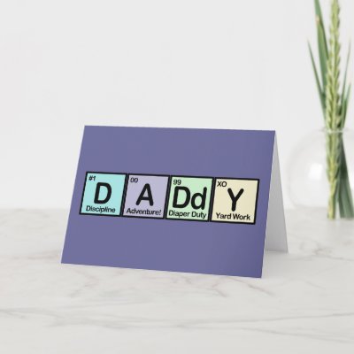 Daddy Elements Card