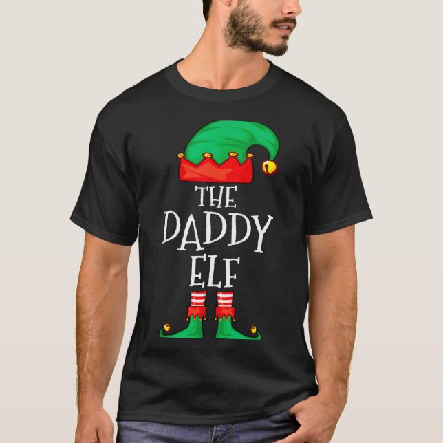 Daddy Elf Family Christmas Daddy Dad Father Elf Sw T-Shirt (Front)