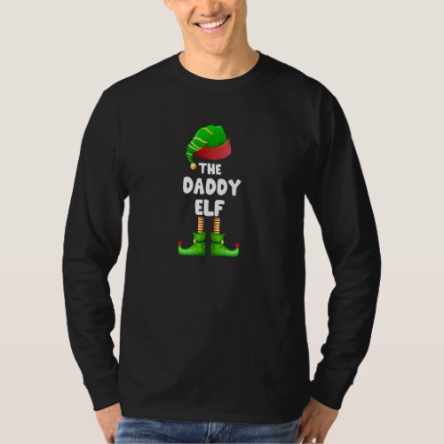 Daddy Elf Matching Family Group Christmas Party Pa T_Shirt