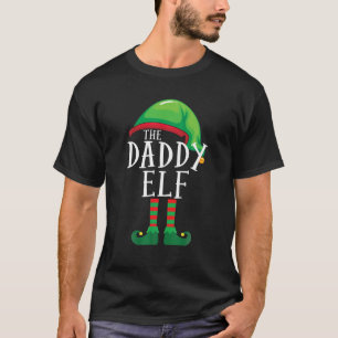Daddy Elf Matching Family Group Pajama Christmas T-Shirt