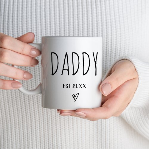 Daddy Est 2024 New Parents First Time Daddy To Be Coffee Mug