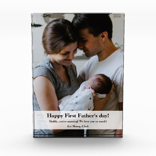 Daddy Family Photo Personalized First Fathers day