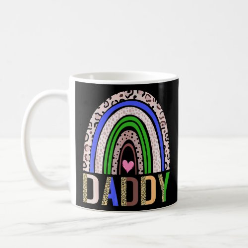 Daddy Family Rainbow Leopard Graphic  Fathers Day Coffee Mug